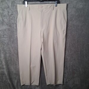 Footjoy Pants Mens Size 38x32 Khaki Beige Golf Casual Flexible Dress Style City